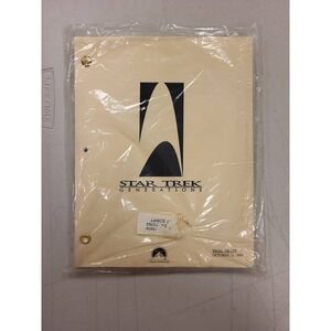 Star Trek‎ Generations Movie Script Final Draft signed author